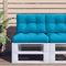 vidaXL - Palletkussen - 60x40x12 - cm - stof - blauw
