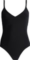 Barts Solid V-Neck One Piece - Sexy v-hals - Zwart - Maat 36