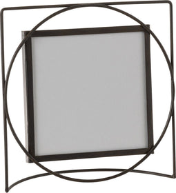 J-Line fotolijst Vierkant - metaal/glas - donkerbruin - medium