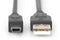 Digitus 3m USB 2.0 - Kabel - USB 2.0 type-A naar mini - Zwart