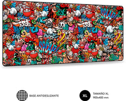 SUBBLIM SUB-MP-01PUW02 - Gaming Muismat - XL - Multicolour