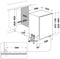 WHIRLPOOL W2IHKD526A - Vaatwasmachine - 14 couverts 9 programma's 46 dB(A)