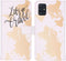 iMoshion Hoesje Geschikt voor Samsung Galaxy A51 Hoesje Met Pasjeshouder - iMoshion Design Softcase Bookcase - Wit / Meerkleurig / Goud / Let's Go Travel White