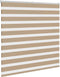 vidaXL - Zebra - Blind - 140x100 - cm - stofbreedte - 135,9 - cm - polyester - zandbruin