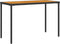 vidaXL Tuintafel met acaciahouten blad 115x54x74 cm poly rattan zwart