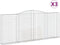 vidaXL - Schanskorven - 3 - st - gewelfd - 400x30x160/180 - cm - ijzer
