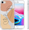 iMoshion Hoesje Geschikt voor iPhone 7 / 8 / SE (2020) / SE (2022) Hoesje Siliconen - iMoshion Design hoesje - Transparant / Line Art Color Face