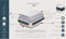 Matras met pocketvering Dupen Joy - 90 x 190 cm