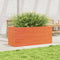 vidaXL - Plantenbak - 110x40x46 - cm - massief - grenenhout - wasbruin