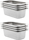 vidaXL - Gastronormbakken - 8 - st - GN - 1/3 - 100 - mm - roestvrij - staal