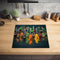 KitchenYeah® Inductie beschermer - Afdekplaat kookplaat - 60x52 cm - Kleurrijk met kruiden en lepels