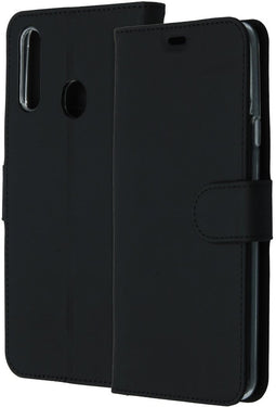 Accezz Galaxy A20s - Flip cover - Krasbestendig met ruimte voor pasjes - Zwart