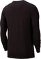 Nike Dry Tee LS DFCT Swoosh Run - Heren Sportshirt - Reflecterend - Black - Maat L