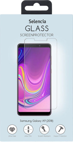 Selencia Samsung Galaxy A9 (2018) - Gehard Glas Screenprotector - 9H Krasbestendig