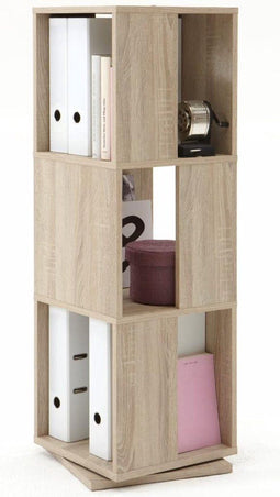 FMD Draaikast open ontwerp 34x34x108 cm eikenkleurig