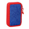 Dubbele etui Sonic Let's roll Marineblauw 12.5 x 19.5 x 4 cm (28 pcs)