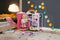BABY born - Regenboogkledingkast - Vrolijke regenboog met lichteffect - 33 x 22 x 39 cm