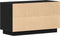 vidaXL - TV-kast - Zwart - Eiken - 80x35x45 - cm - Engineered - Hout