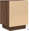 vidaXL - Nachtkastje - met - LED-verlichting - 38x34x50 - cm - bruin - eiken