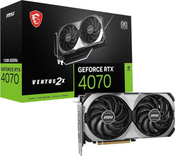 MSI GeForce RTX 4070 VENTUS 2X E1 - Videokaart - 12GB GDDR6X - PCIe 4.0 - 1x HDMI 2.1a 3x DisplayPort 1.4