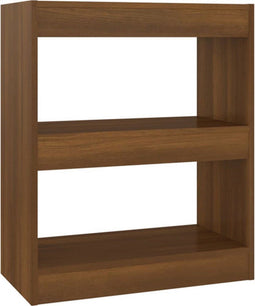 vidaXL - Boekenkast/kamerscherm - 60x30x72 - cm - bruin - eikenkleur