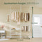 SoBuy FRG34-II-W - Telescoop Kledingrek - Verstelbaar B(147–195) x H(200–295) cm - Wit