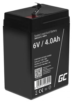 Green Cell AGM15 - Accu VRLA / AGM - 6V 4Ah - (1x)