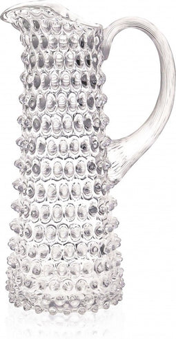 Anna Von Lipa - Waterkan Waterkaraf Glas Schenkkan Karaf Kan - Eiffel Hobnail Dots 1L - Transparant Crystal