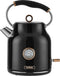 Tower Retro Waterkoker 1.7 Liter Bottega Rose Gold Zwart