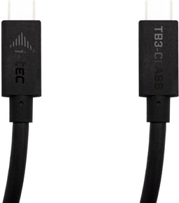 i-tec Thunderbolt 3 - Class Cable - 40 Gbps 100W Power Delivery USB-C Compatible 150cm Zwart