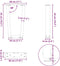 vidaXL - Eettafelpoten - 2 - st - V-vormig - 28x(42-43,3) - cm - staal - naturel