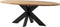 HSM Collection Tafelblad ovaal - 260x120 cm - blank - teak