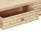 vidaXL - Wandtafel - 90x30x75 - cm - massief - mangohout - goudkleurig