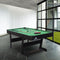 Cougar Hustle L opklapbare Pooltafel in Zwart/groen - 5ft. Poolbiljart tafel inclusief één set poolballen, triangel, 2 keuen, biljartkrijt en borstel - 153x76x79cm