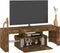 vidaXL - Tv-meubel - met - LED-verlichting - 120x35x40 - cm - gerookt - eikenkleurig