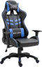 vidaXL - Gamestoel - kunstleer - blauw