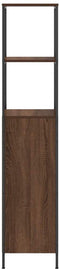 vidaXL - Badkamermeubel - met - planken - 36x35x165 - cm - bruin - eiken