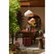 Light & Living Poef Nalani - Bordeaux - 38x38x45cm - Modern