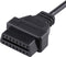OBD2 38-pins naar 16-pins OBD2-diagnosekabel voor Iveco Truck