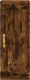 vidaXL - Wandkast - 34,5x34x90 - cm - bewerkt - hout - gerookt - eikenkleurig