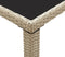 vidaXL - Tuintafel - 123x60x74 - cm - poly - rattan - beige