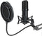 Nedis GSMIC410BK - USB Streaming Boom Stand Microfoon - Cardioïde - RGB verlichting