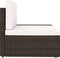 vidaXL - Tweezitsbank - sectioneel - poly - rattan - bruin