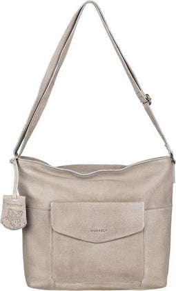 Burkely Just Jackie - Crossover Hobo - Verstelbare schouderriem - Light Grey