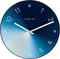 NeXtime - Stille Wandklok - 40cm - Glas / Metaal - Blauw - 'Gradient'
