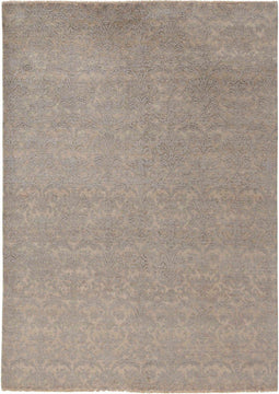 Damask AL-445 HB-6-HB-36 Vloerkleed - 300x400 - Rechthoek - Laagpolig,Vintage Tapijt - Klassiek - Bruin, Zwart