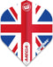 WINMAU - Mega Standard Union Jack Dartvluchten - 1 set per pakket van elke flight (3 Dartvluchten in totaal)