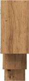 vidaXL - Wandschap - 159x18x66 - cm - bewerkt - hout - artisanaal - eikenkleurig