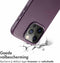 Accezz iPhone 15 Pro - MagSafe Leather Backcover - Echt leer - Paars