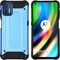 iMoshion Hoesje Geschikt voor Motorola Moto G9 Plus Hoesje - iMoshion Rugged Xtreme Backcover - Lichtblauw